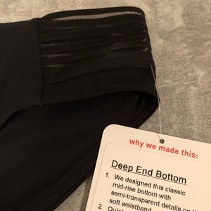 Lululemon NWT Deep End Swim Bottom